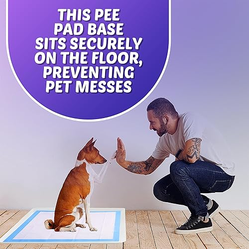 Miniatura 7 de Skywin Bandeja de soporte para almohadillas de entrenamiento para perros de 28 x 30 pulgadas (blanco) - Fácil de limpiar y almacenar, perfecta para