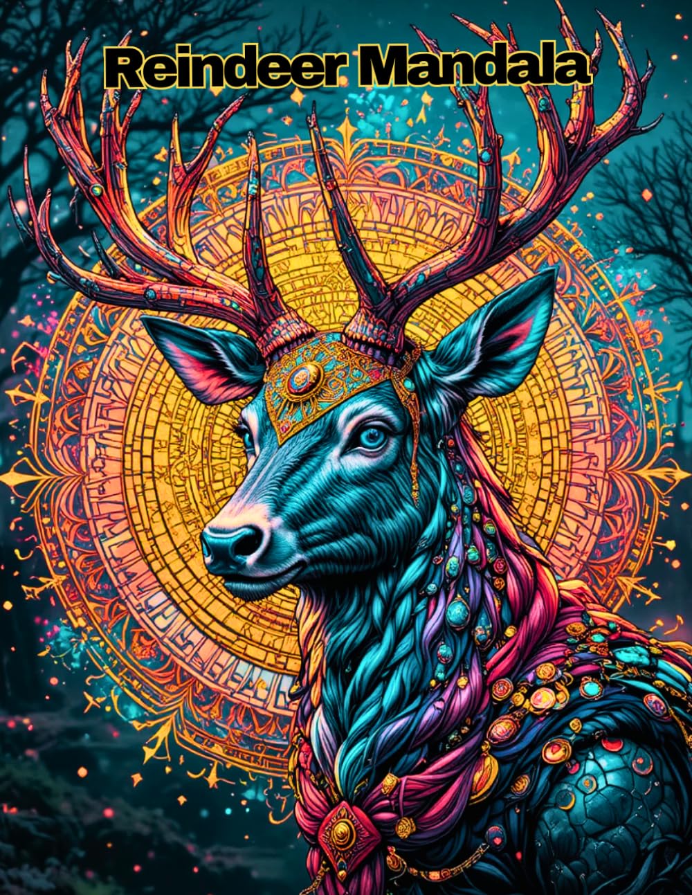 The Reindeer Mandala Collection: Detailed Winter Animal Patterns for Mindfulness and Anxiety Relief