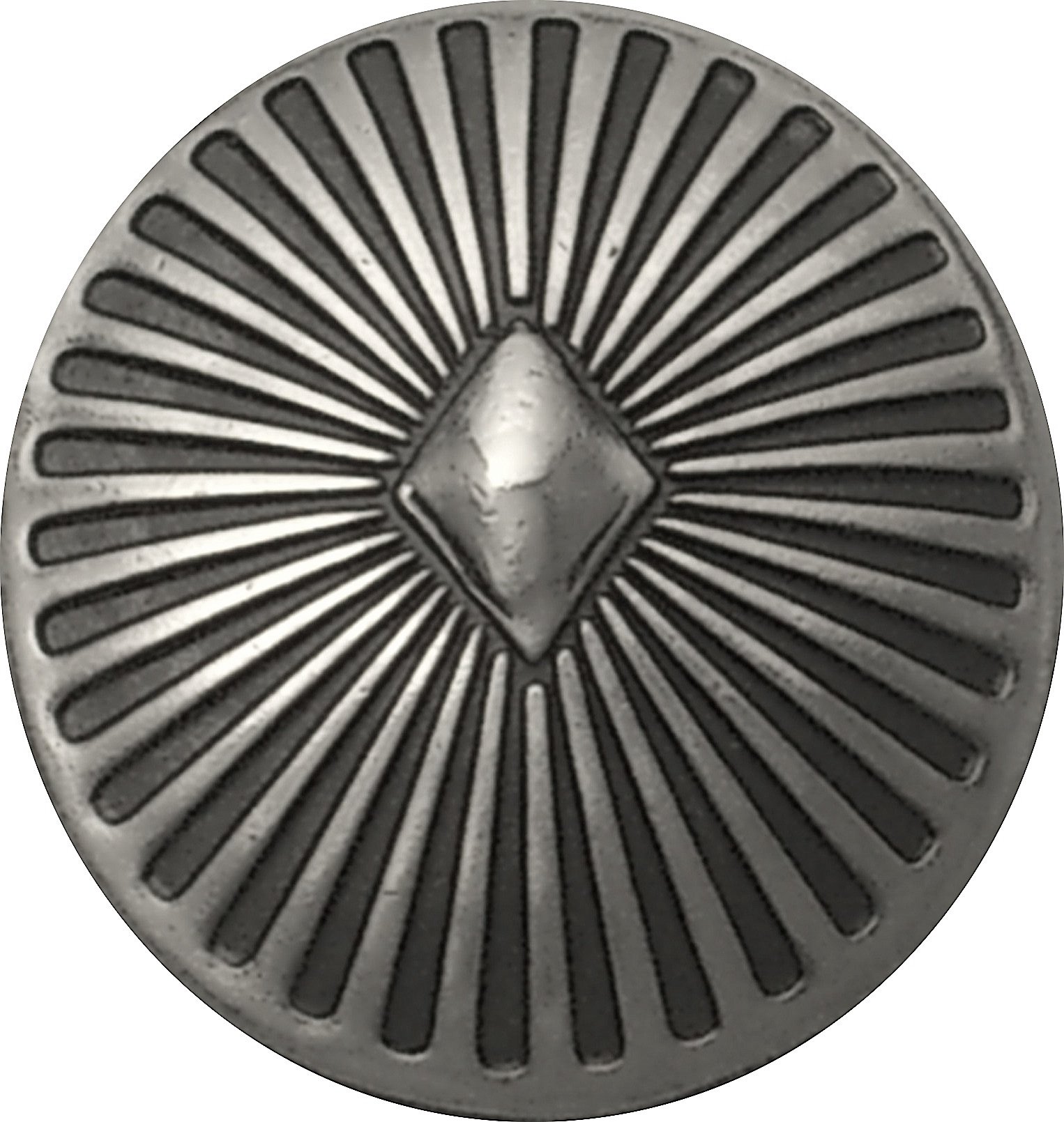 シルバー　ループ式　コンチョ シルバーコンチョ(ループ式) 3サイズ | ヌメ革と真鍮金具と