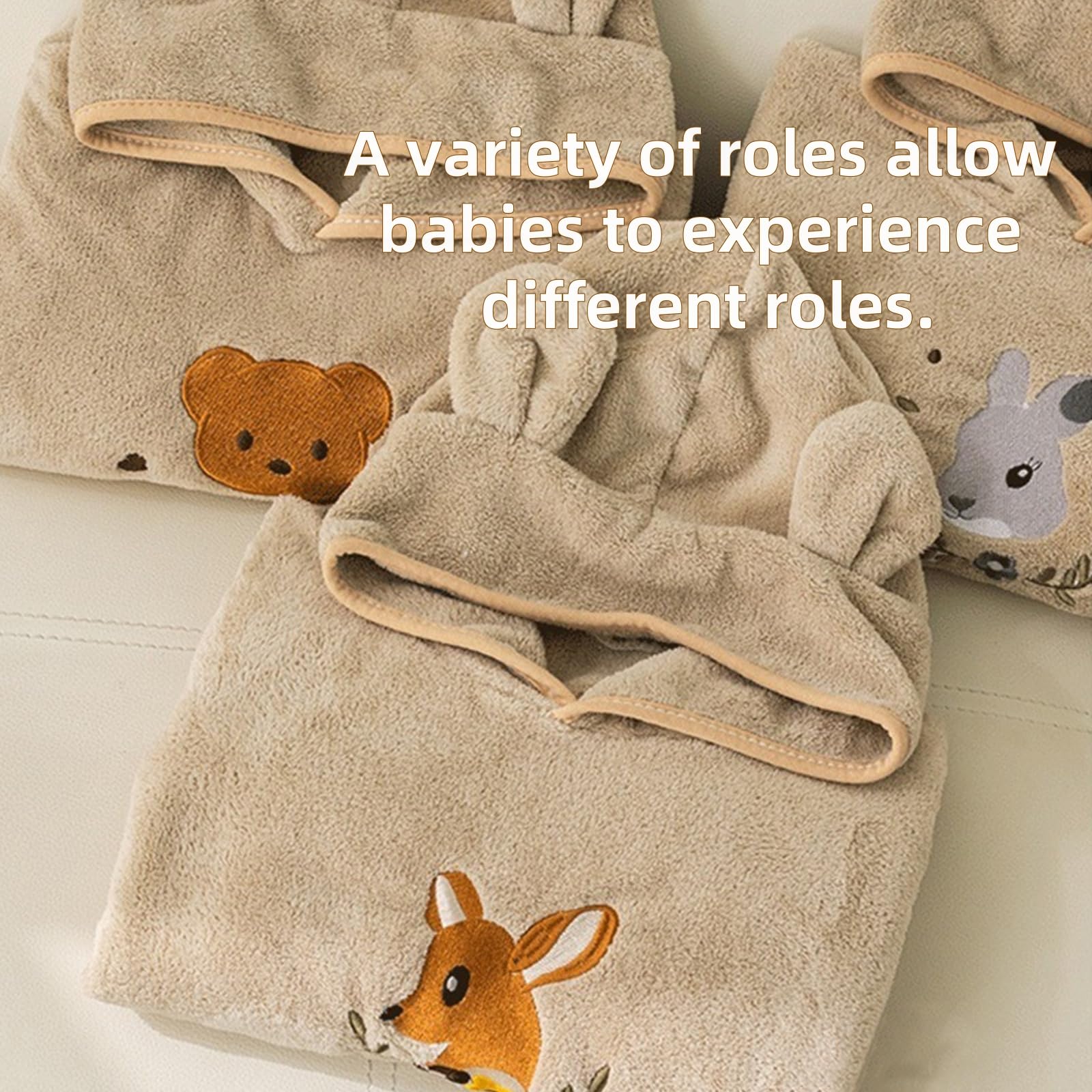 Poncho de Bain pour Enfant, Serviette de Bain avec Capuche Bébé, Super Absorbantes Serviettes et Sorties de Bain, Serviette de Bain pour Nouveau-né Fille Garçon 0-3 Ans