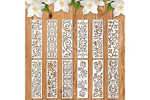 12-Piece Stencil Set for Artistic Enhancements
