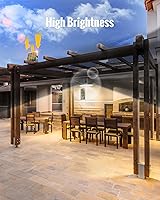 Vista 5 de Solar Light Indoor Outdoor, 3000LM Solar Shed Light Rotation Design, Waterproof 5 Modes (2 for All Day Lighting) Motion Sensor, Dimmable Remote for