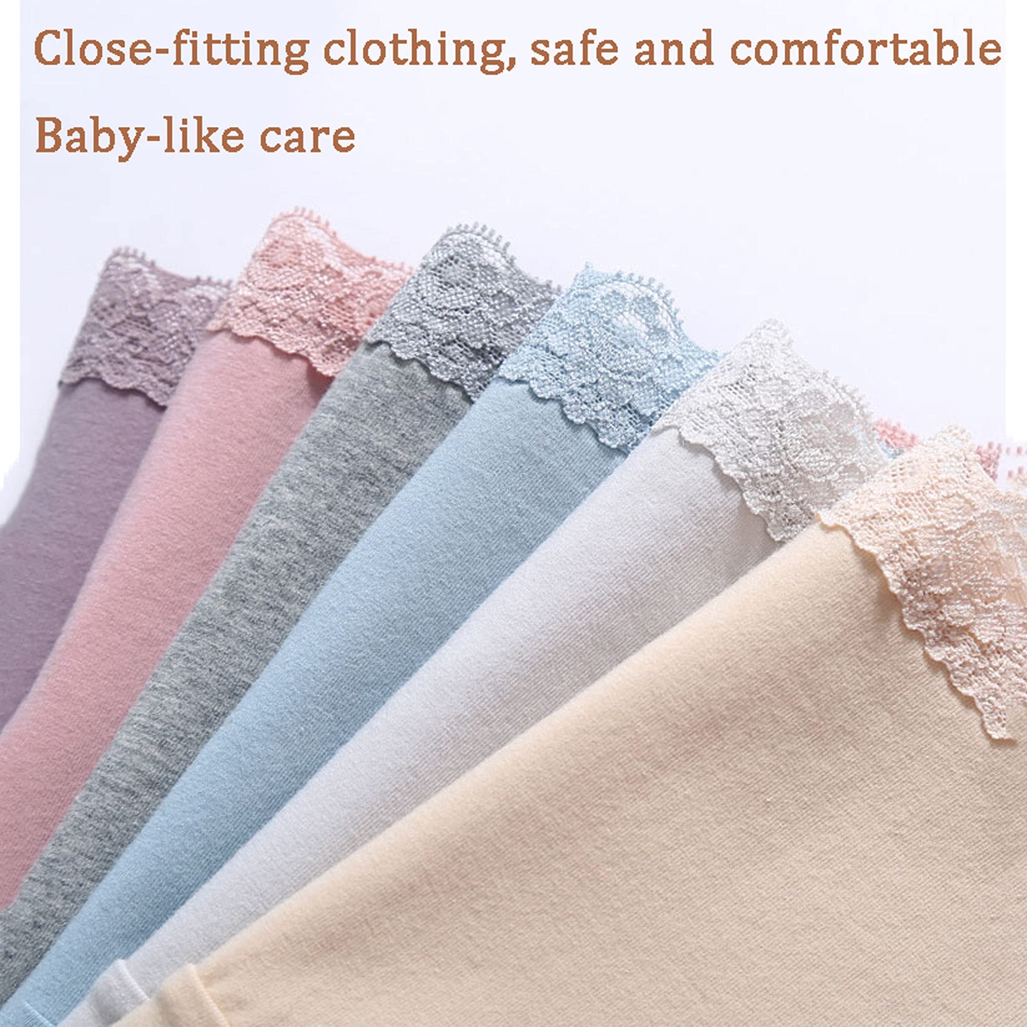 WENJUN Lot de 6 culottes sexy en dentelle pour femme - En coton extensible - Taille moyenne - Couleur : F - Taille : L