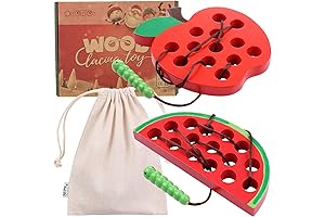 KLT Montessori Lacing Toys for Toddlers - Apple and Watermelon Threading Toys...
