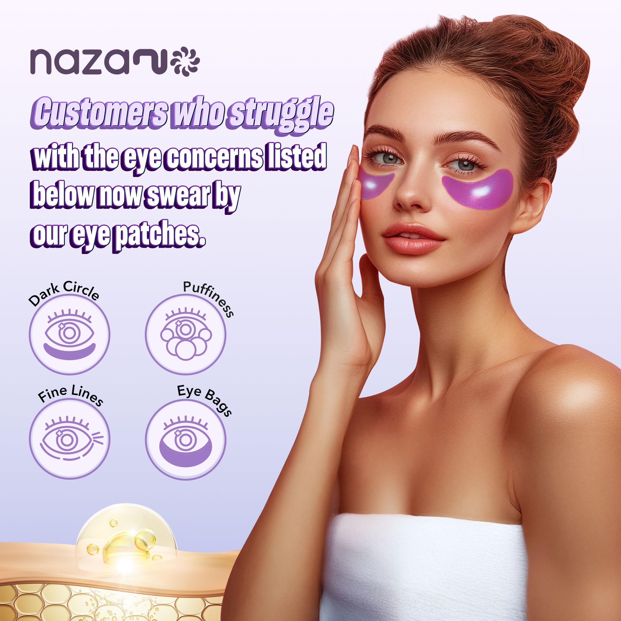 NAZANO Under Eye Patches - 60 Pack Eye Masks view 2