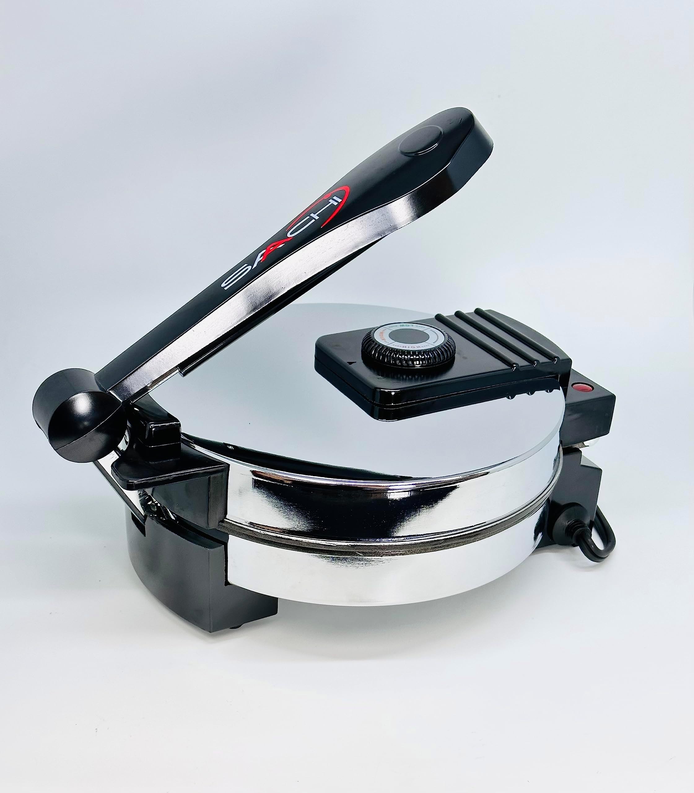 Saachi SA1650 Electric Non-Stick Roti Chapati Flat Bread Wraps/Tortilla Maker with Temperature Control