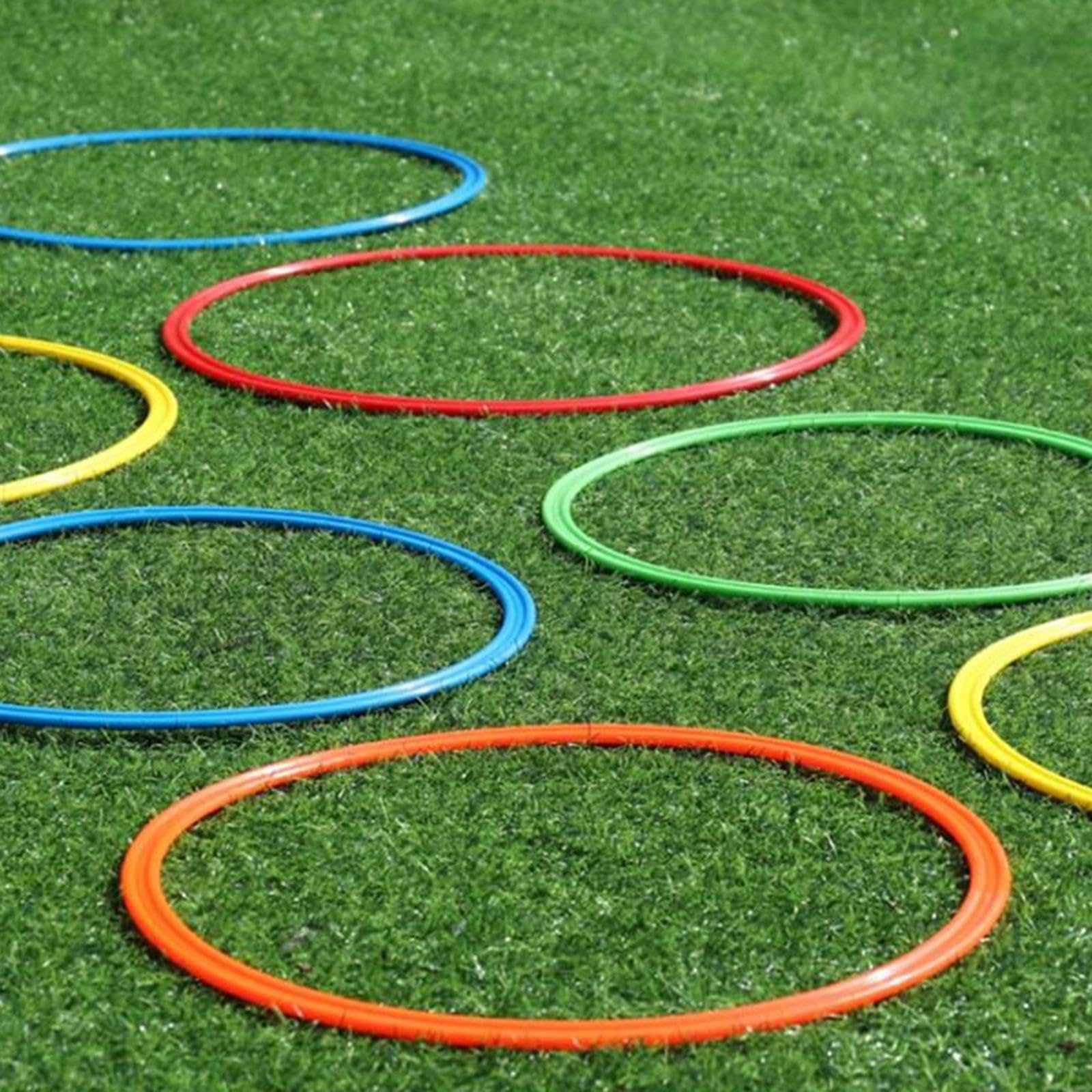 12 Aros de Agilidad, Aros de Velocidad, Aros de Salto Versátiles, Círculo de Velocidad para Ejercicios, Juegos, Fútbol, ​​Gimnasia y Otros Deportes