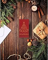 Vista 2 de Tarjetas de Navidad con sujetador para dinero y sobres, Árboles navideños
