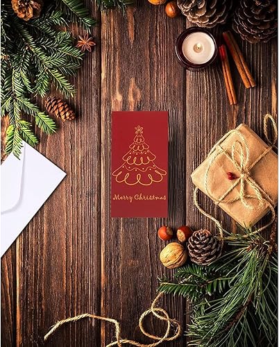 Miniatura 2 de Tarjetas de Navidad con sujetador para dinero y sobres, Árboles navideños
