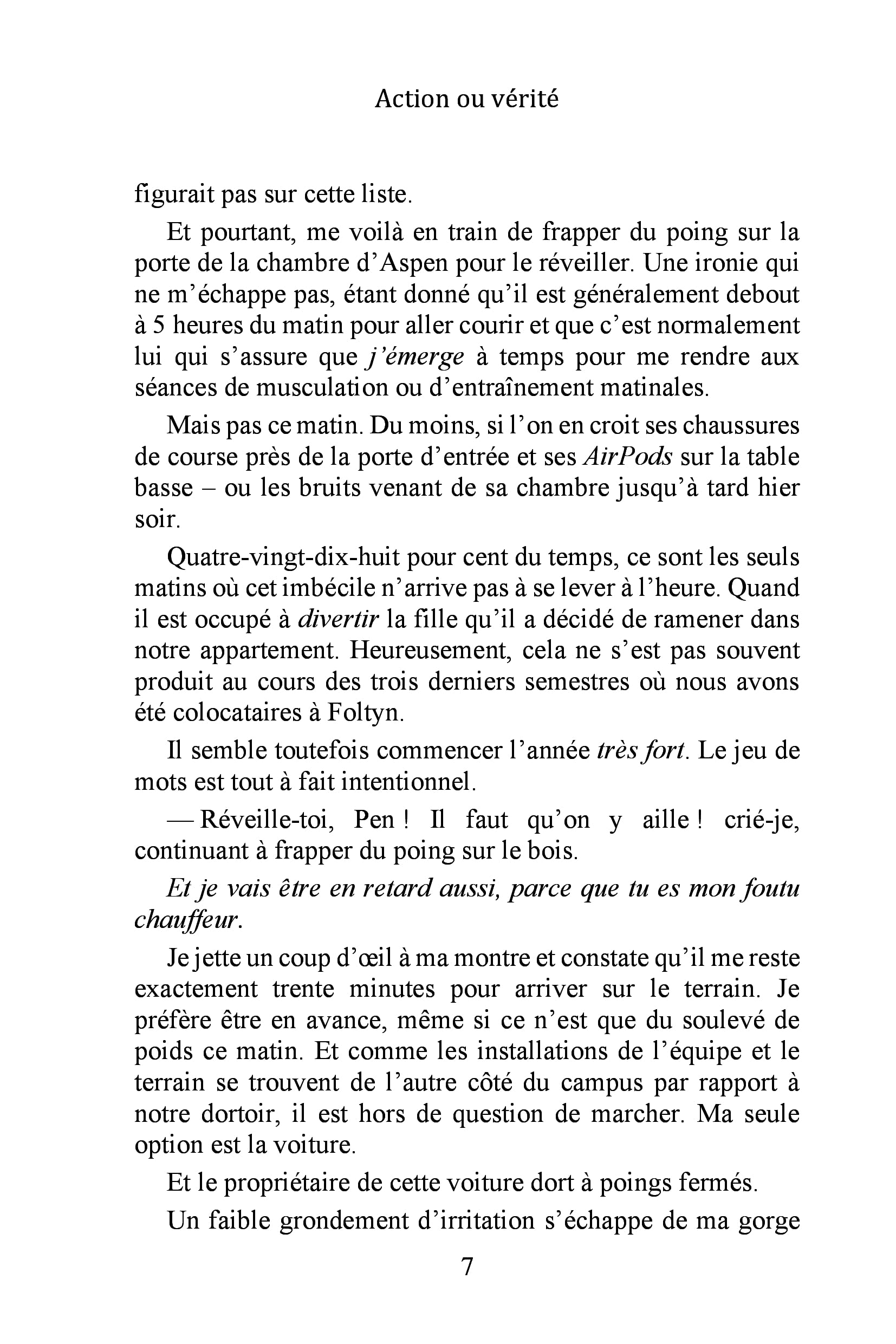 Action ou vérité