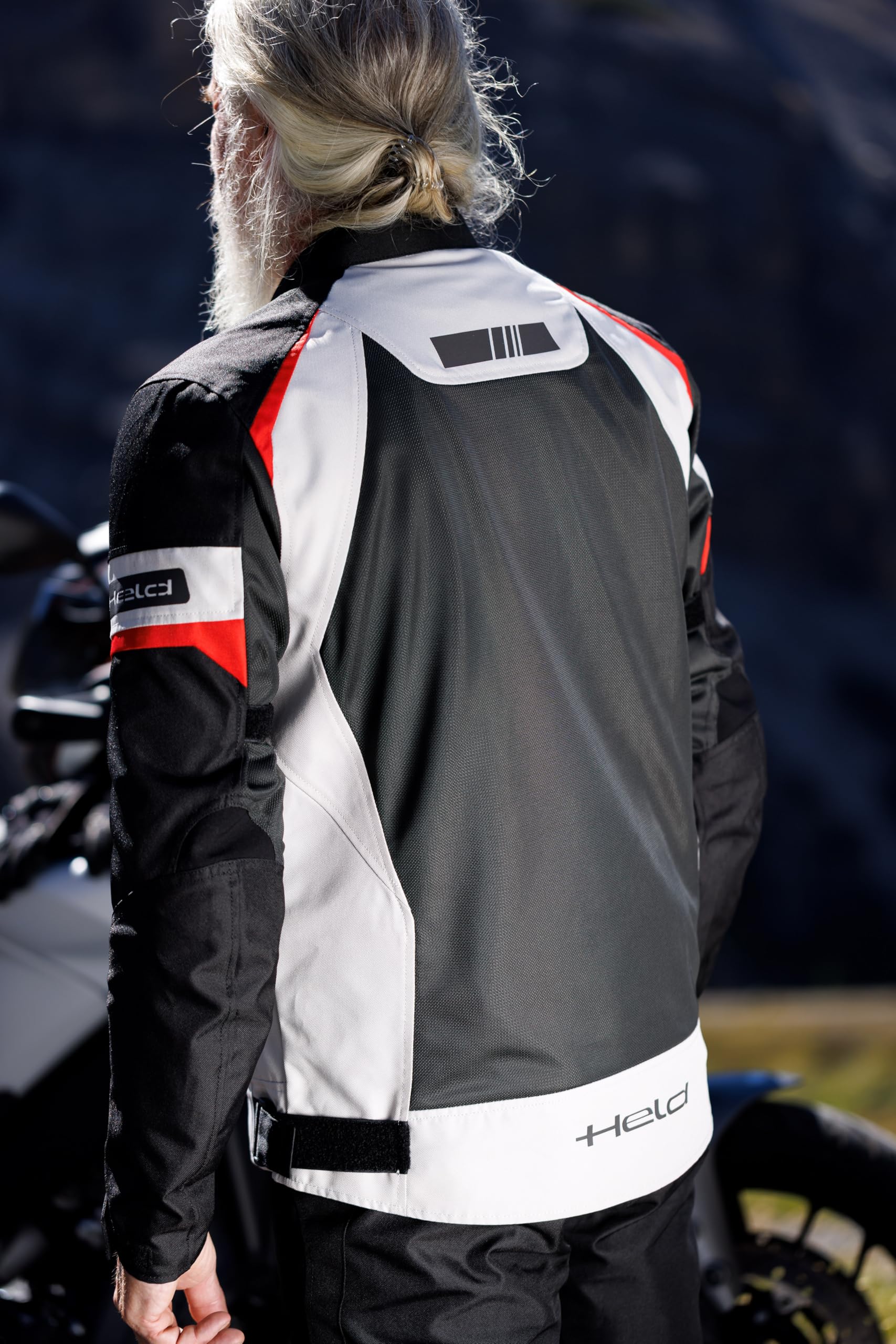 Held Tropic 4 Base Mesh Motorrad-Textilhosen, grau, L