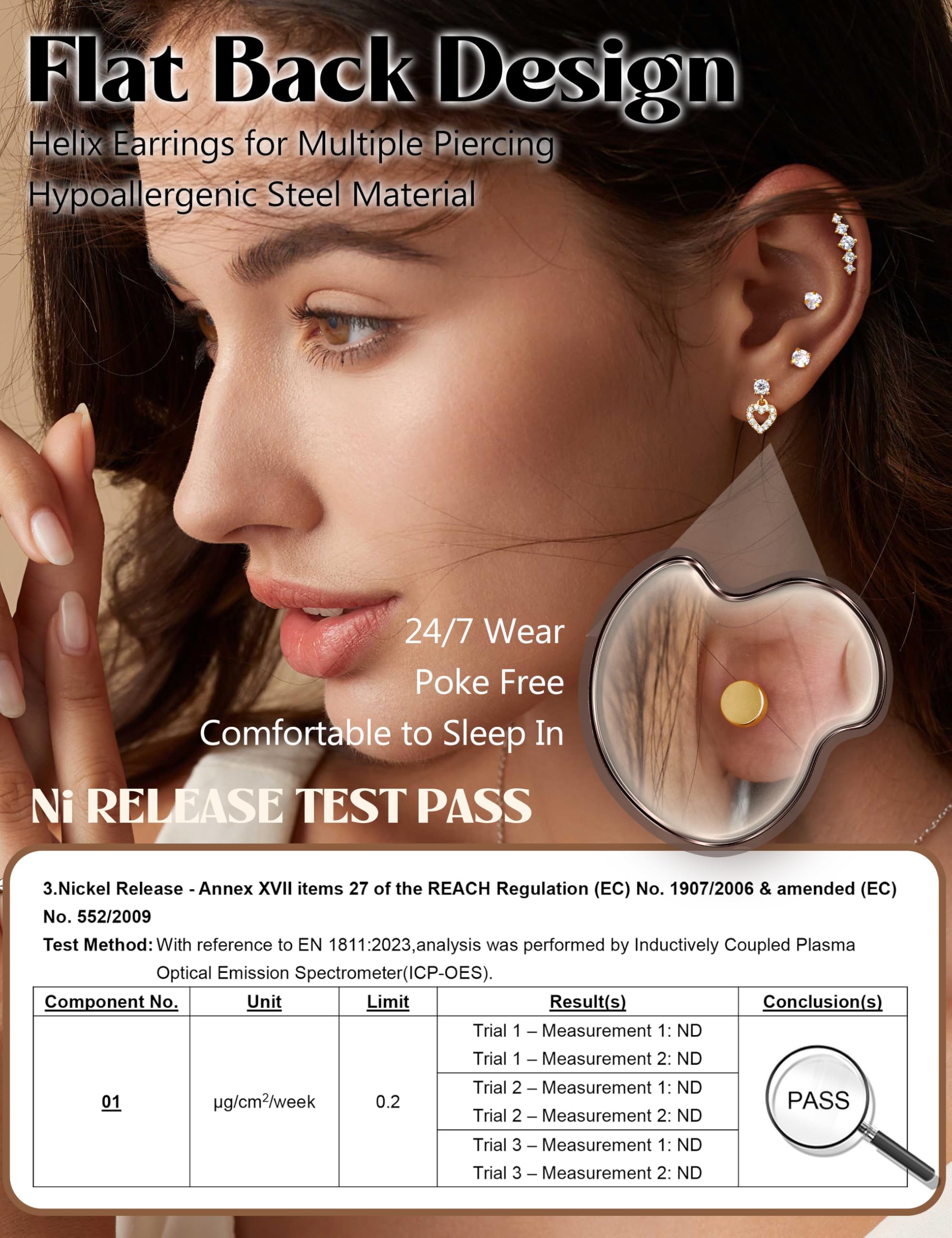 Adramata 9 sztuk 16 g kolczyk do uszu dla kobiet stal chirurgiczna ucho zestaw tragów chrząstki helix kolczyk motyl wąż kwiat ucho biżuteria z tragiem Helix, muszla Metal Stal stopowa, Cyrkonia