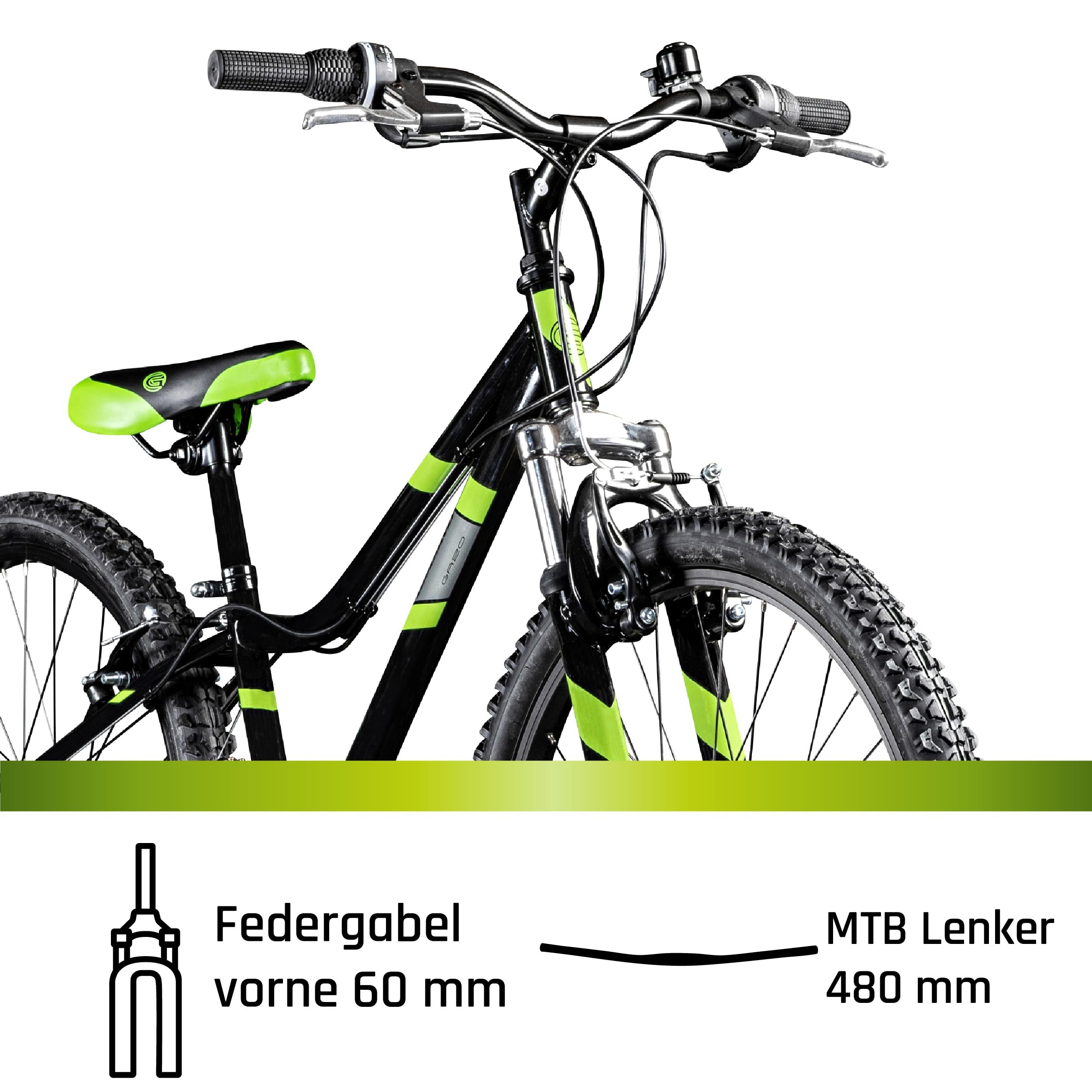 Galano Jugend Fahrrad 24 Zoll | für Jungen und Mädchen ab 8 Jahre 130-145 cm | Mountainbike 21 Gänge und V-Brakes | Kinderfahrrad MTB mit Federgabel | Jugendrad GA20