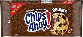 CHIPS AHOY! Chunky Fudgy Chocolate Chip Cookies, Party Size, 24.75 oz