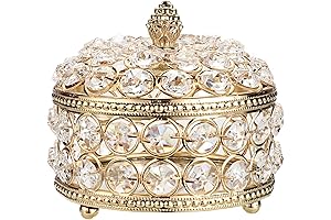 Hipiwe Crystal Mirrored Jewelry Box - A Beautiful Gift for Women