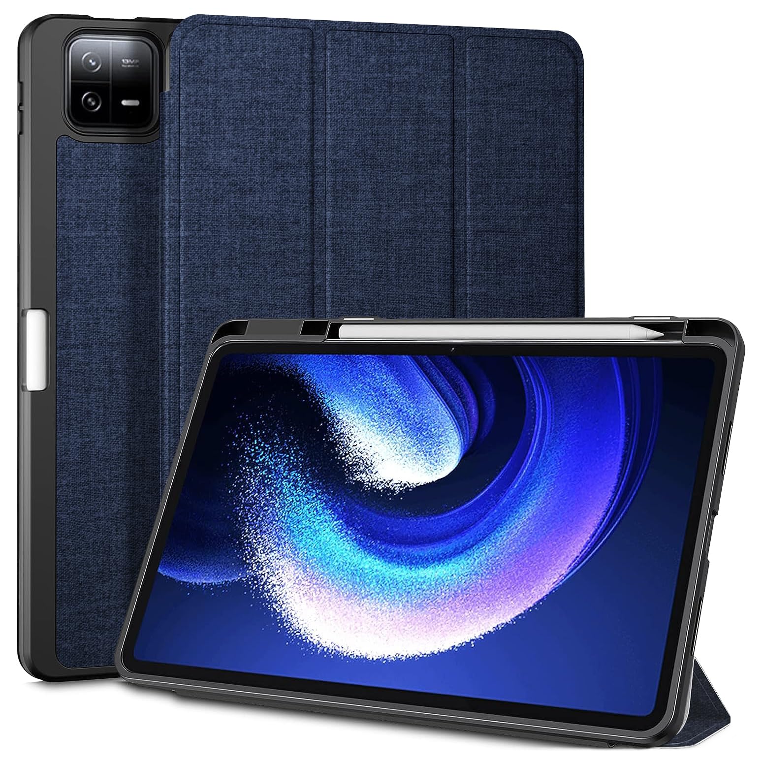 MOCA Tri Fold Case for Xiaomi Pad 6 11 inch, Shockproof Stand Soft Back Protective Smart Cover for Xiaomi Pad 6/Pad 6 Pro 11" 2023 Case with Auto Wake/Sleep Function (Navy Blue) (B0CFVCZGPJ) Amazon Price History, Amazon Price Tracker