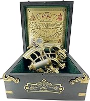Vista 11 de Brass Ship History Sextant Handmade Gift for Father's Day, Birthday, Anniversary, Baptism, Partner, Best Men, Graduation, Christmas, Vintage