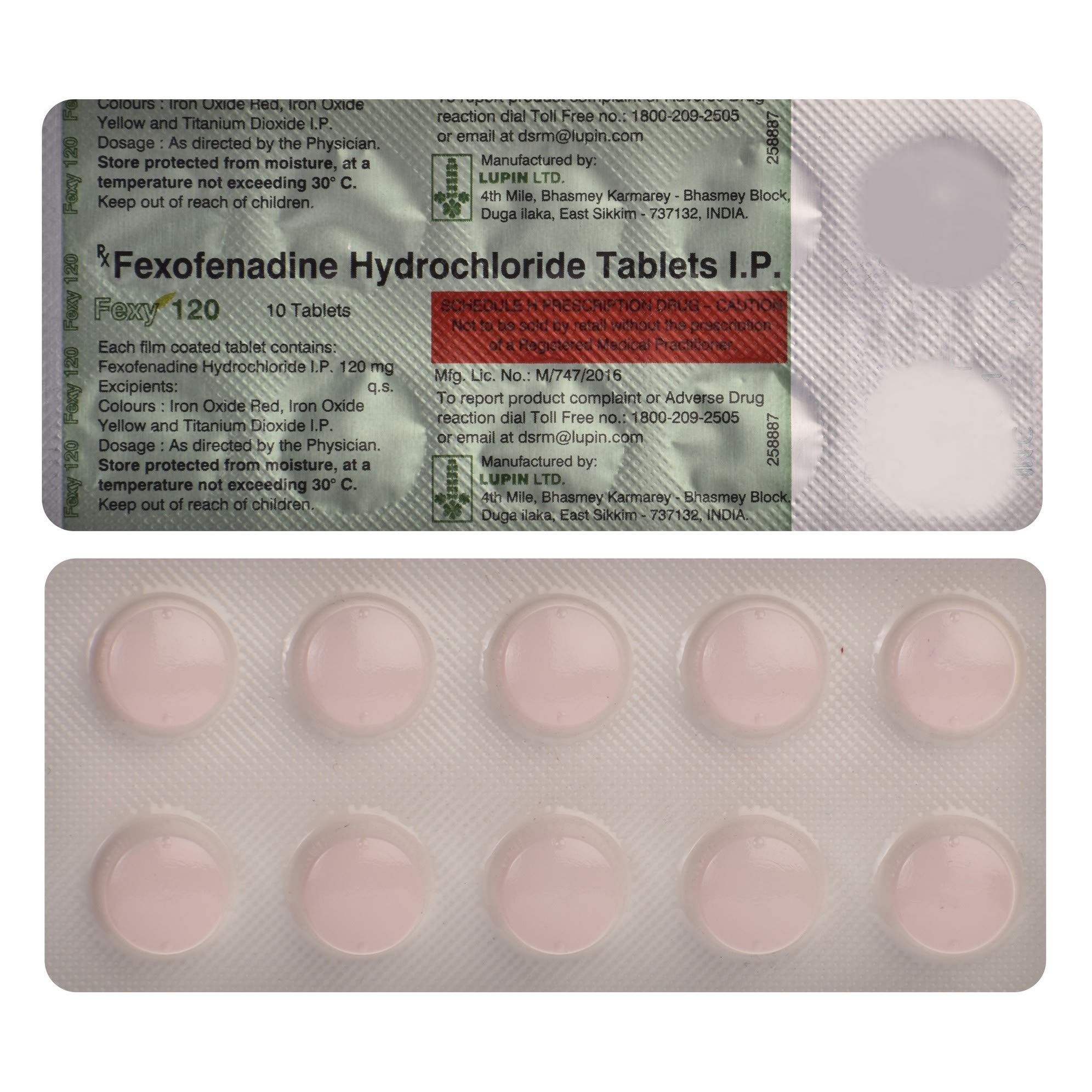 Fexy 120 - Strip of 10 Tablets