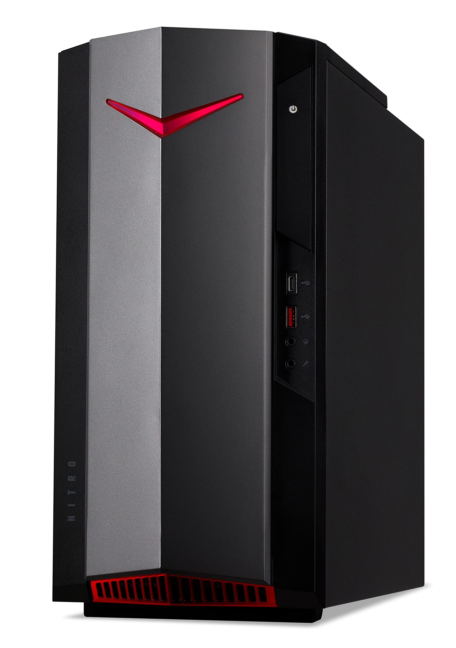 Acer Nitro 50 (N50-640) komputer dla graczy, Windows 11 Home, Intel Core i5-12400 (do 4,40 GHz Turbo-Boost), 16 GB DDR4 RAM, 512 GB GB M.2 SSD, NVIDIA GeForce RTX 3060 (12 GB GDDR6)