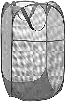 Vista 25 de BATTOO Cesta de lavandería plegable de malla fuerte de lujo tipo pop-up con bolsillo lateral para cuarto de lavandería, baño, habitación de niños