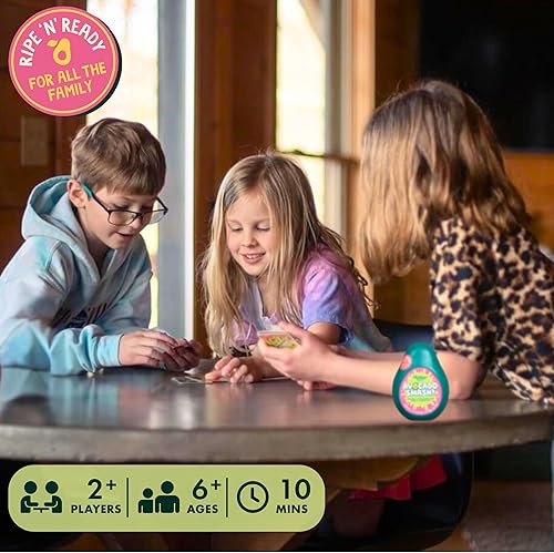 Miniatura 2 de Ridley's Avocado Smash! Juego de cartas de acción familiar de 71 piezas con estuche de almacenamiento, 1 unidad