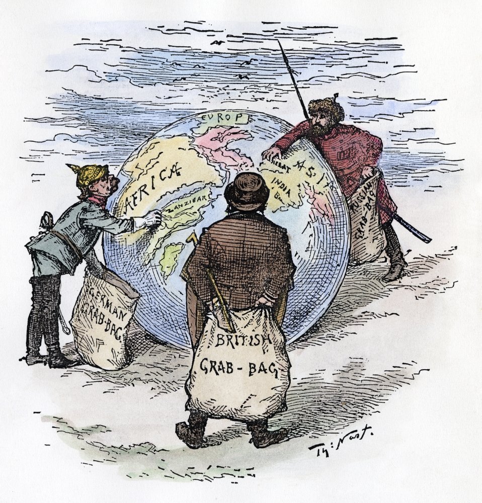 Cartoon Imperialism 1885 Nthe Worlds Plunderers Germany England and