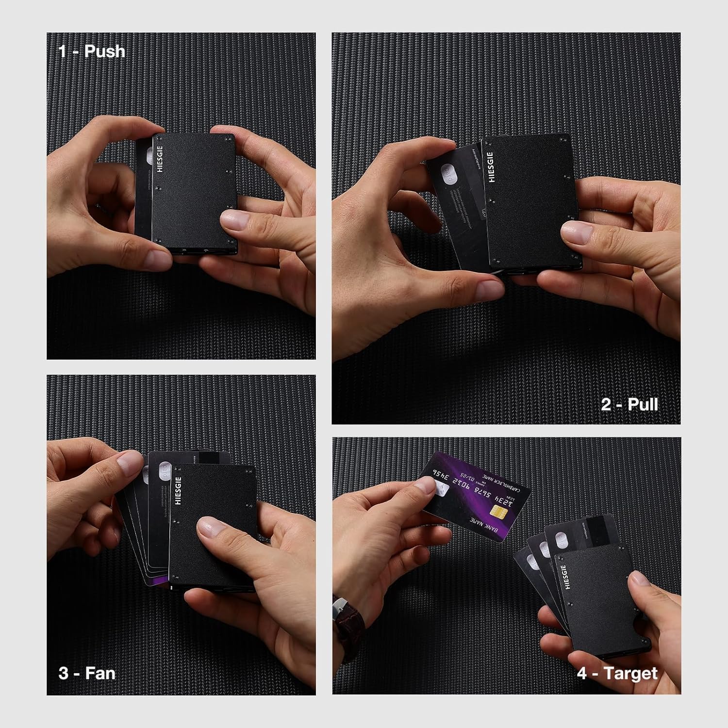 Compatible with MagSafe Wallet, Slim Wallet for Men with Money Clip, Rfid Blocking Metal Card Holder, Minimalist Magnetic Wallet Compatible with iPhone 16/15/14/13/12 Series - Navy Blue - Image 7