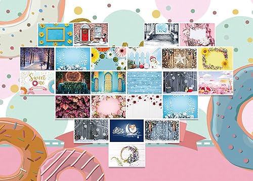 Miniatura 8 de Yeele Telón de fondo de chimenea de Navidad de 10 x 6.5 pies, decoración de fiesta de Año Nuevo, retrato, estudio fotográfico, decoración de fiesta