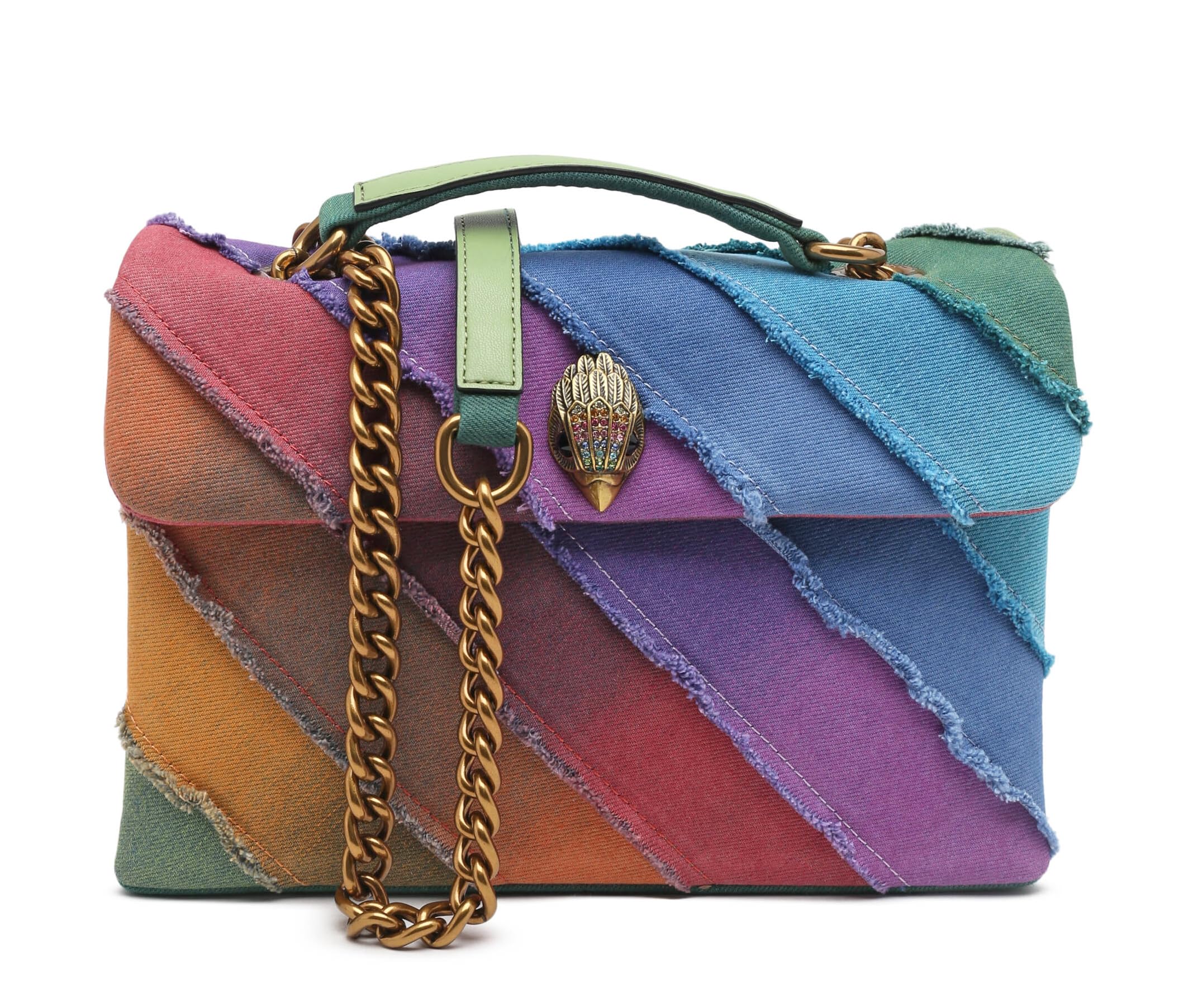 kurt geiger london Kensington Rainbow Denim Crossbody Bag-picture-43