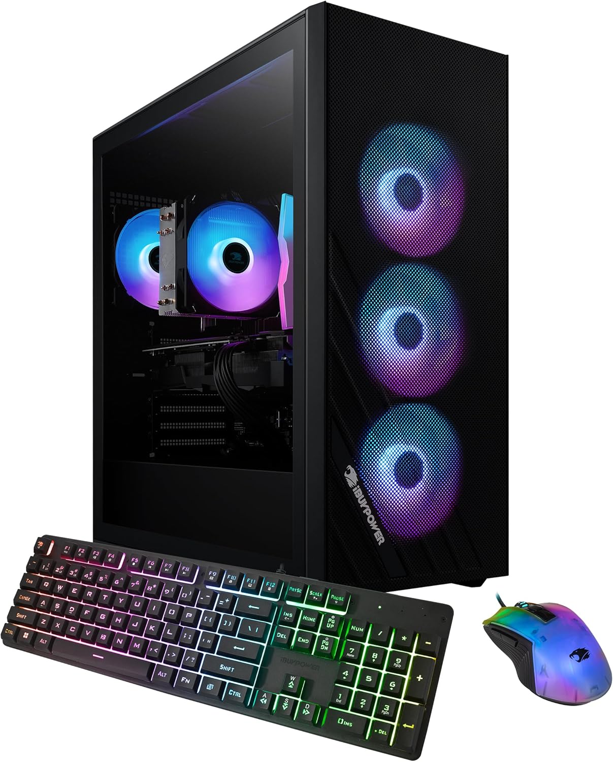 iBUYPOWER Scale Gaming PC Desktop AMD Ryzen 5 8400F CPU, NVIDIA GeForce RTX 5050 8GB GPU, 16GB DDR5 RGB 5200MHz RAM, 1TB NVMe SSD, Windows 11 Home, Computer with Gamer Keyboard and Mouse – SCA5N5501 iBUYPOWER Scale Gaming PC Desktop AMD Ryzen 5 8400F CPU, NVIDIA GeForce RTX 5050 8GB GPU, 16GB DDR5 RGB 5200MHz RAM, 1TB NVMe SSD, Windows 11 Home, Computer with Gamer Keyboard and Mouse – SCA5N5501