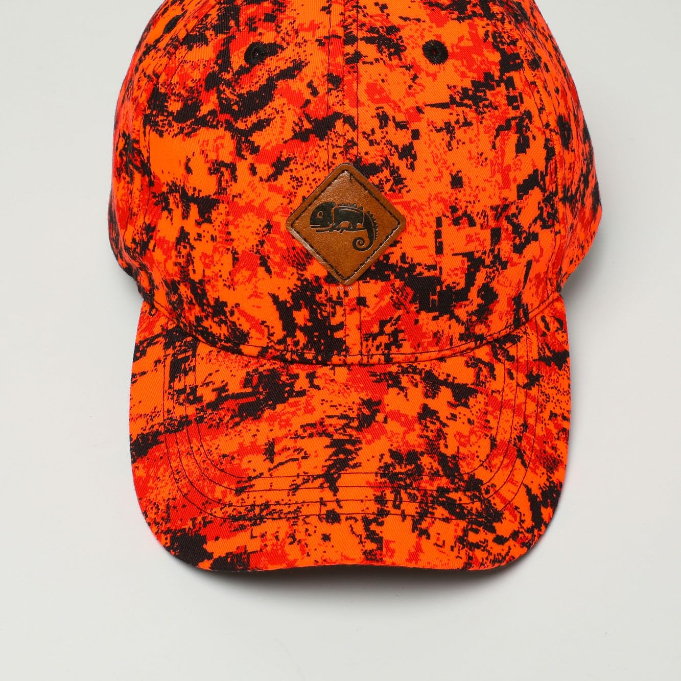 Cappellino da caccia mimetico arancione