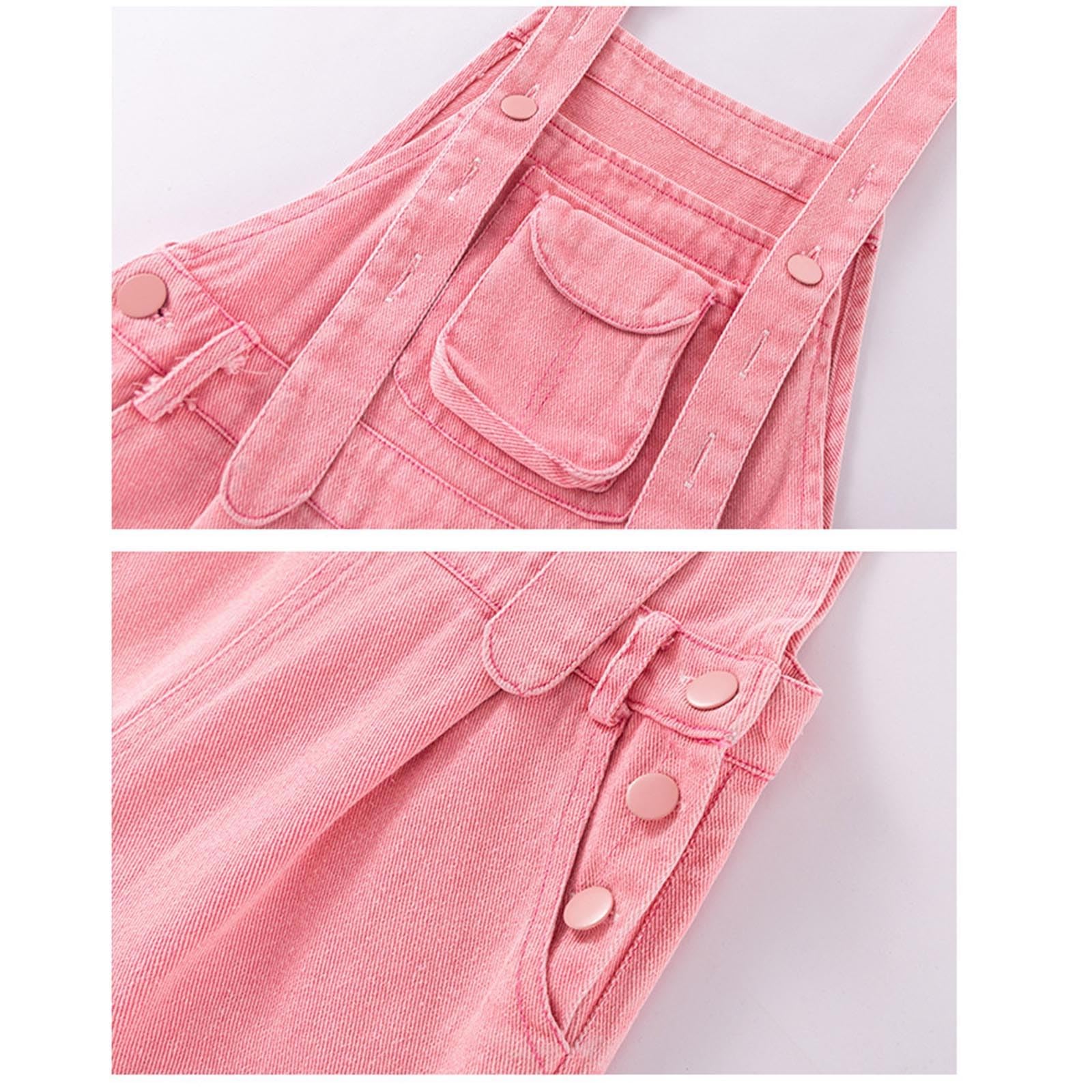Generico Tuta in denim per ragazze elegante autunno inverno, maniche lunghe, morbida e resistente, vestibilità comoda per bambine dai 3 ai 10 anni, outfit casual e scolastico