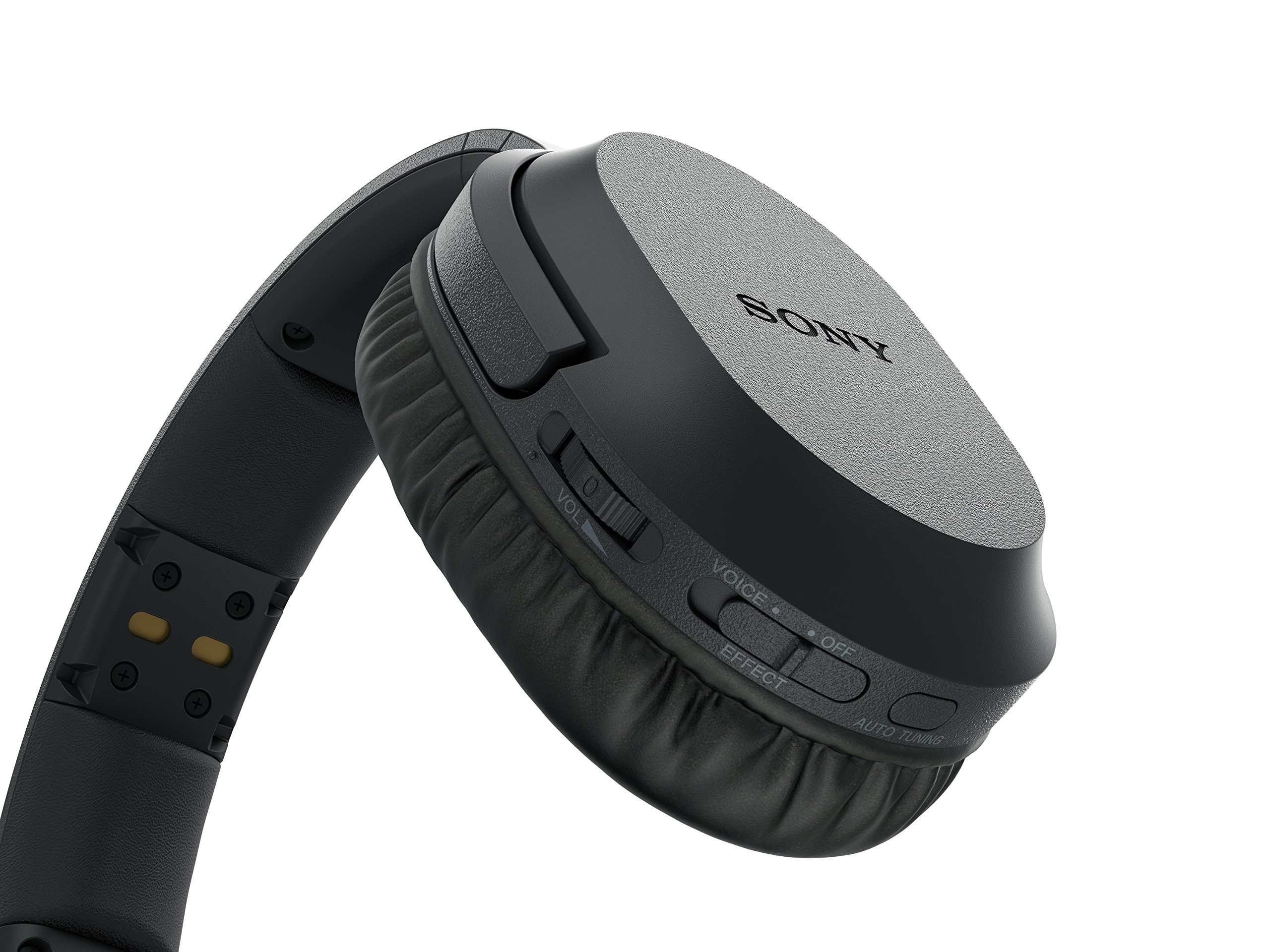 Sony MDR-RF895RK - Cuffie TV wireless over-ear con riduzione del rumore, Base di ricarica, Portata 100 metri, Batteria fino a 20 ore, Nero