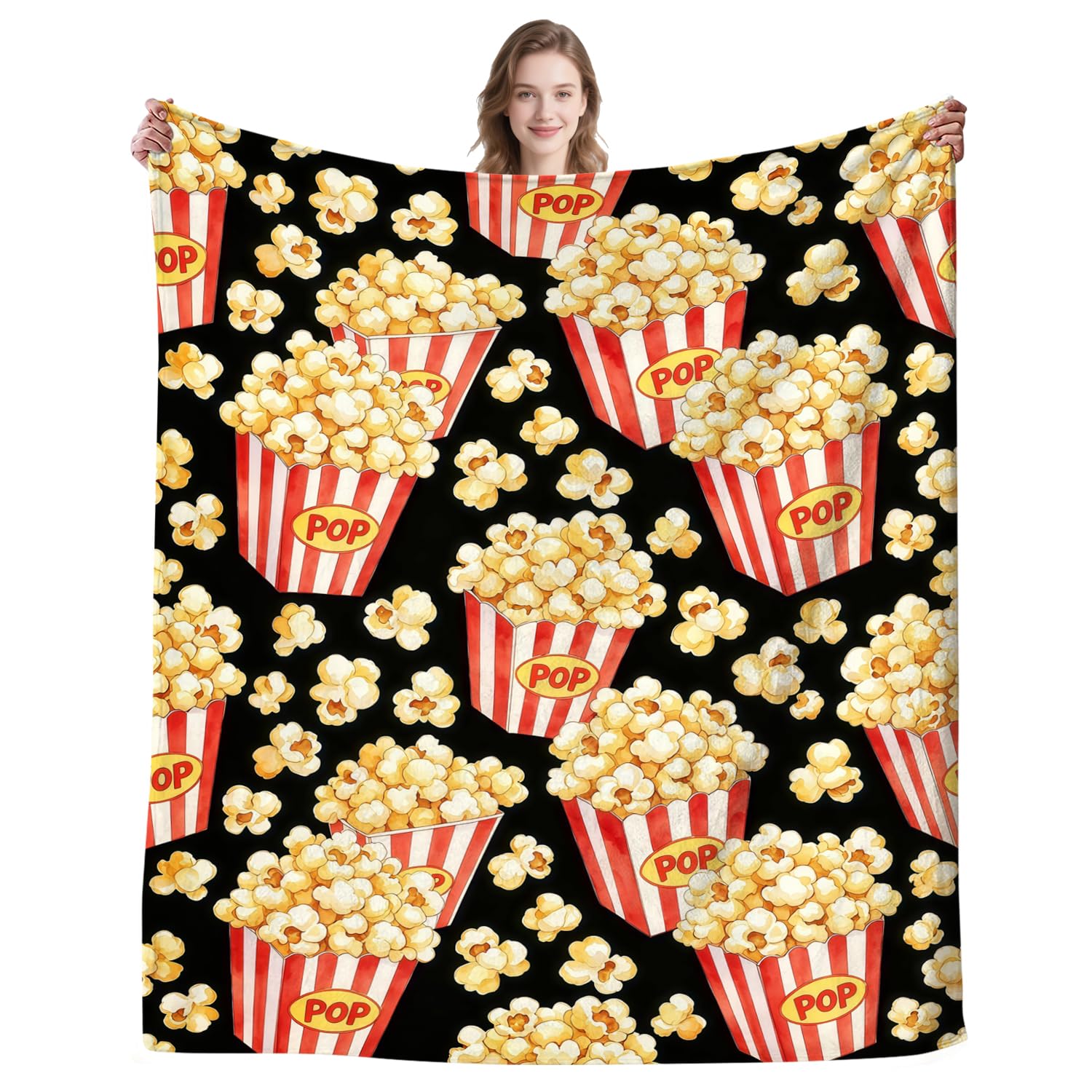 Magazasi Chicken Nugget Blanket Funny Fried Chicken Feast Throw Blanket Soft Warm Cozy Blankets Gifts for Adults Women 50"X40"INCH