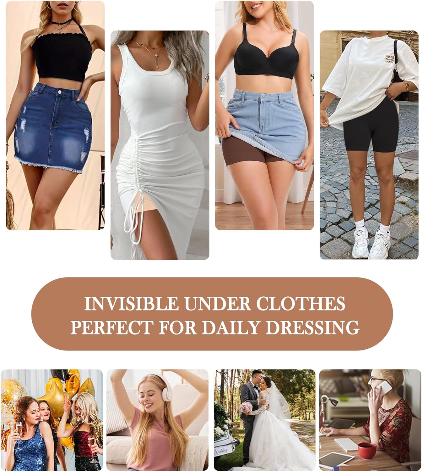 Tummy Control Shapewear Shorts for Women Body Shaper Slip Shorts Thigh Slimmer Butt Lifter Under Dress - Image 5