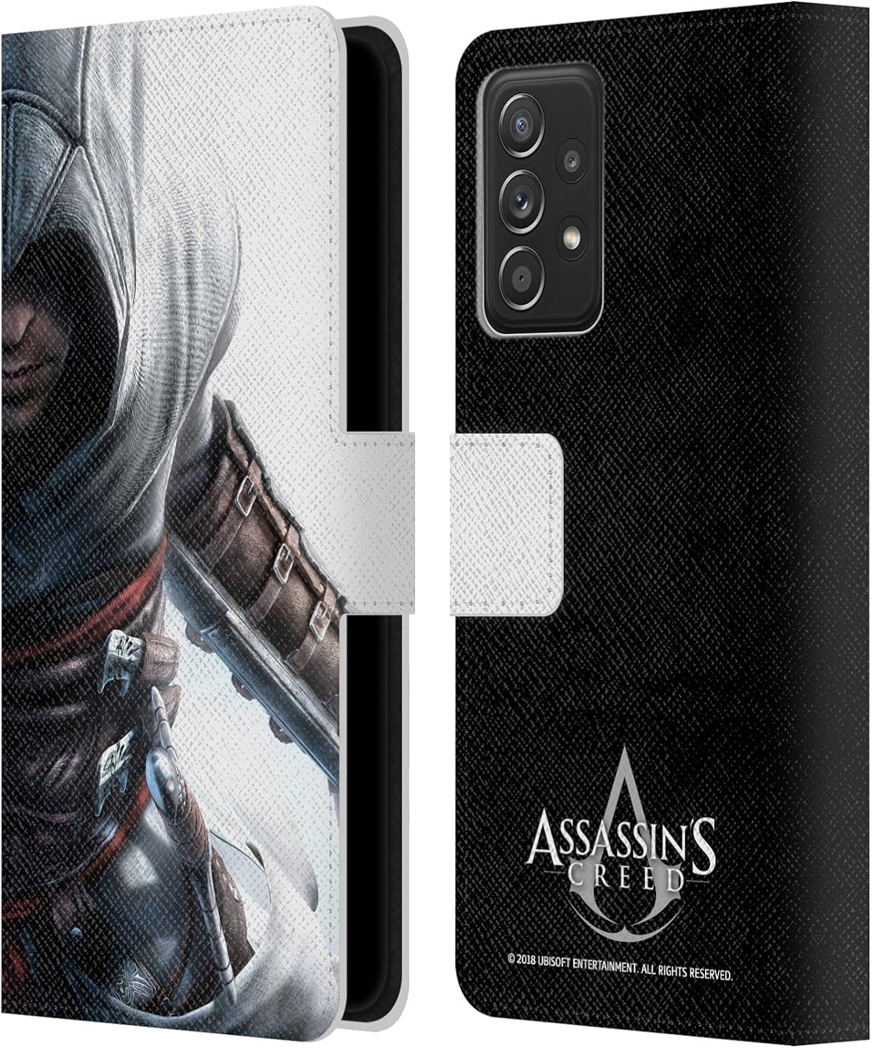 Head Case Designs Officially Licensed Assassin's Creed Altaïr Hidden Blade Key Art Leather Wallet Case Compatible with Galaxy A52 / A52s / 5G (2021)