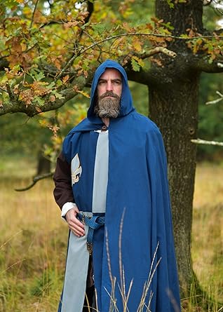 Battle-Merchant Middeleeuwse hoofdtooi met platte plooien