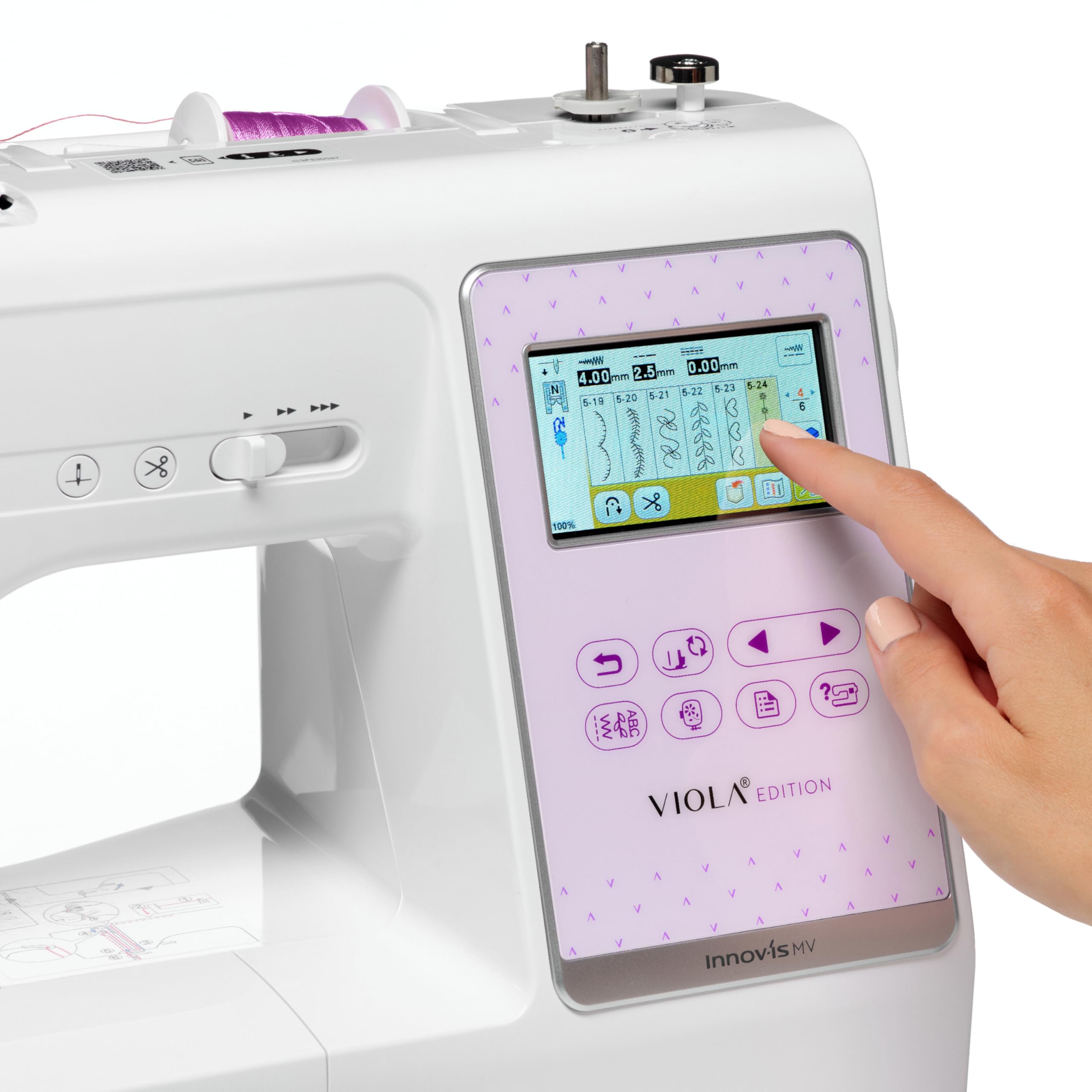 VIOLA e Brother Innov-Is MV (Meraviglia) Macchina da Cucire, Ricamare, Quilting e Patchwork, 181 Punti Cucito, 135 Ricami, Ricamatrice Wireless