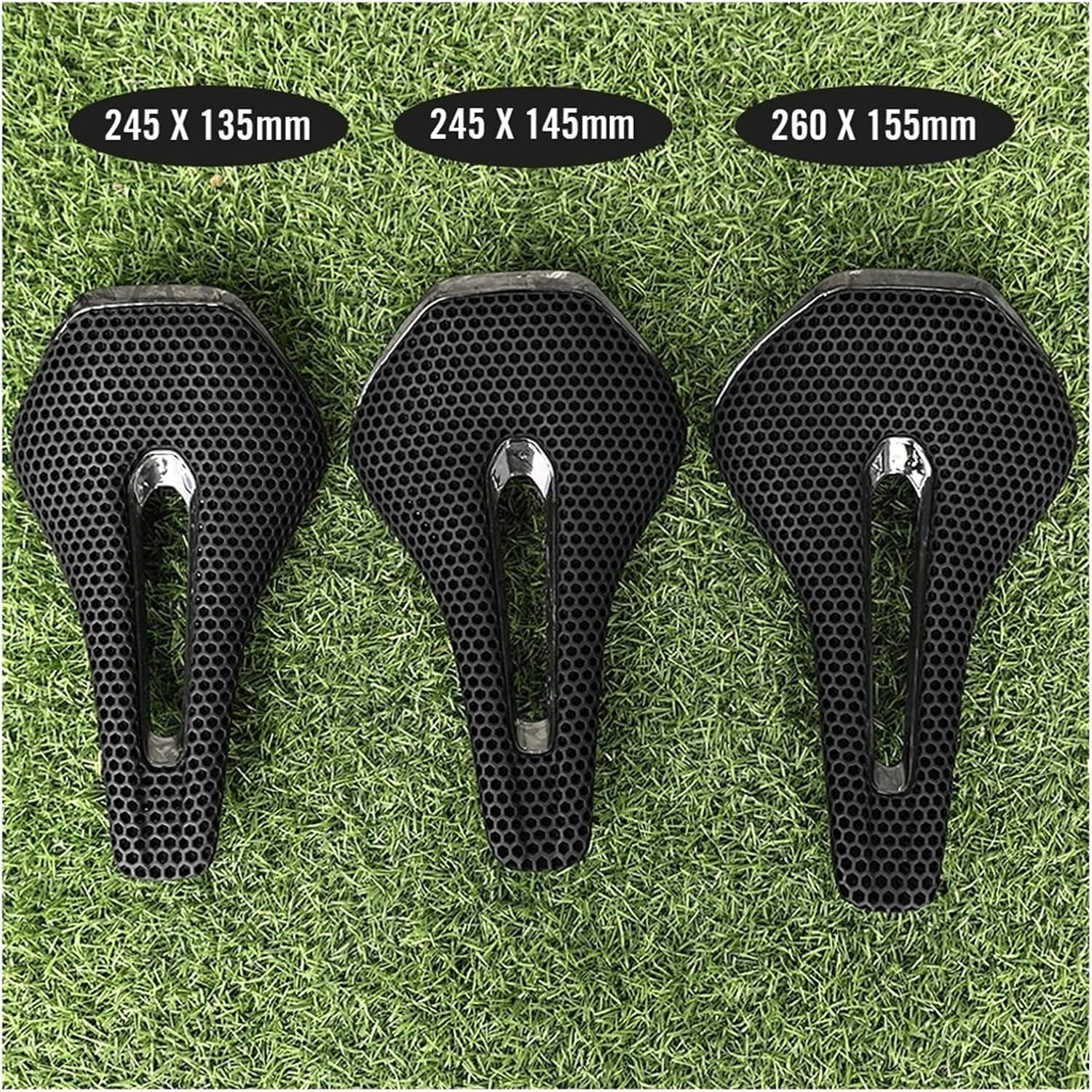 3D Printed Full Carbon Bicycle Saddle 245mm*135/145/155mm MTB Gravel Road Bike Seat Parts