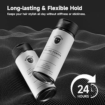 BlackMask Texture Powder for Men, Easy to Apply - Instantly Adds Texture & Volume, Strong Hold, Hair Powder for Men (Pack of 2)