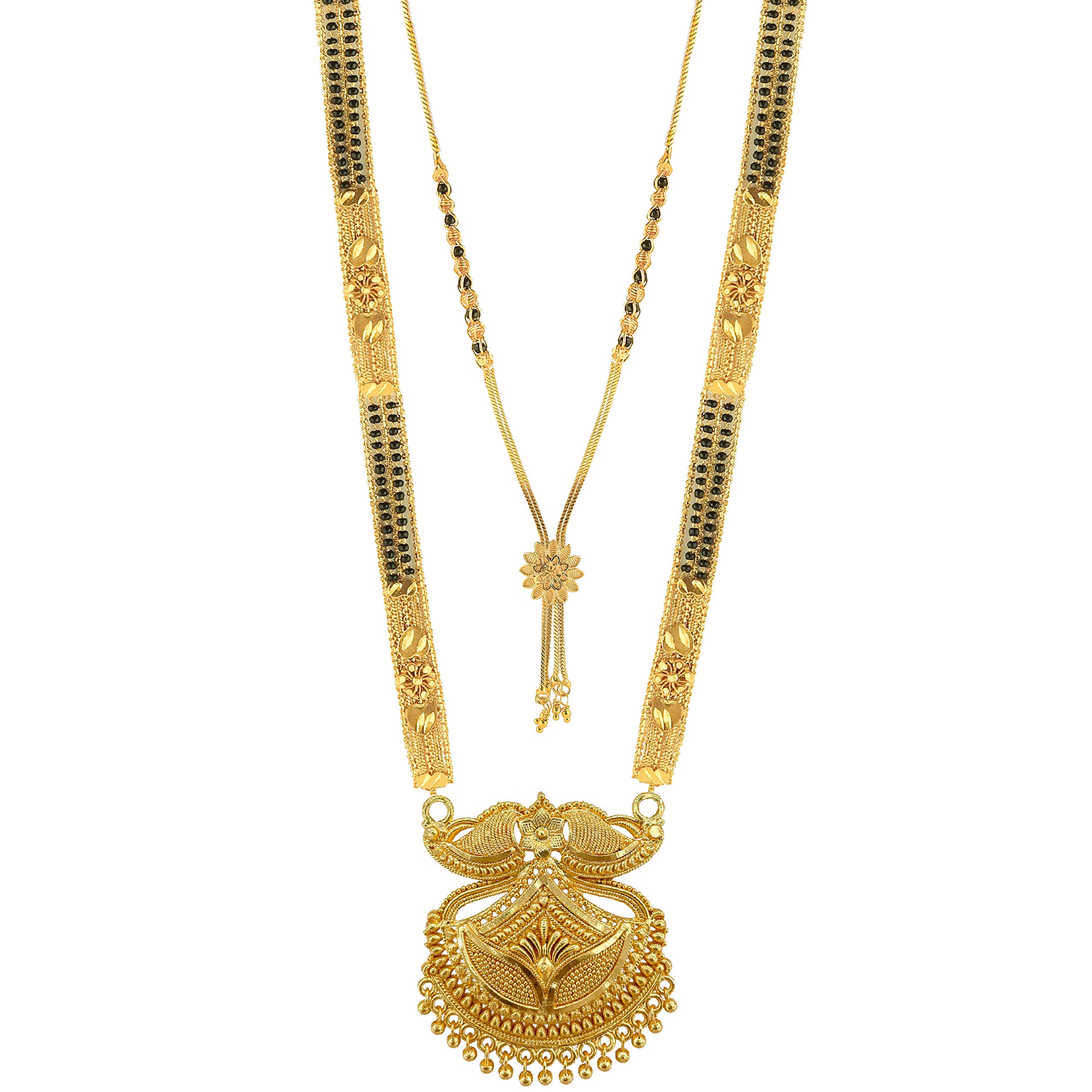 See full amazon price history chart for Brado Jewellery Traditional Necklace Pendant Gold Plated Hand Meena 30inch Long and 18inch short Combo Of 2 Mangalsutra/Tanmaniya/nallapusalu/Black Beads For Women and Girls Brado Jewellery Traditional Necklace Pendant Gold Plated Hand Meena 30inch Long and 18inch short Combo Of 2 Mangalsutra/Tanmaniya/nallapusalu/Black Beads For Women and Girls (B0926V4WWC) Amazon Price History, Amazon Price Tracker
