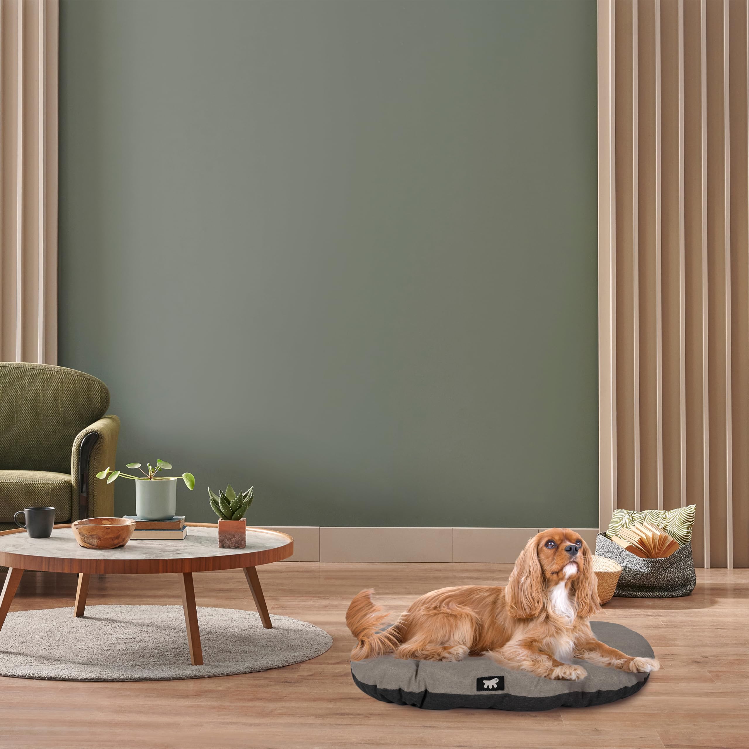Ferplast Cuccia Cane Relax, Cuscino per cani di medie dimensioni, Cuccia Gatto, Tappetino per cucce e auto -Lavabile - in Cotone con Soffice Imbottitura, 78 x 50 m. Marrone