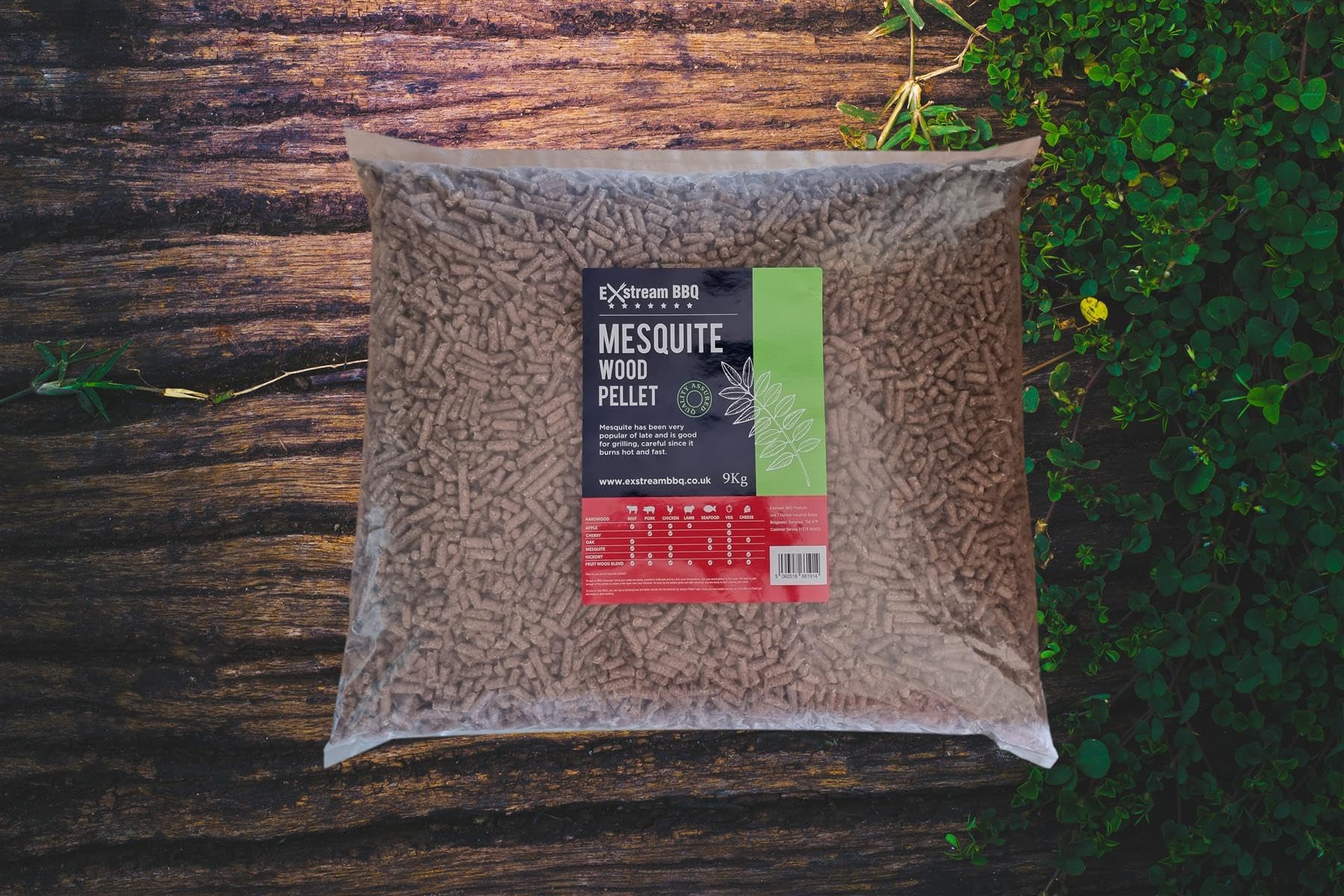Exstream BBQ 9kg Pellet - 8 Species - For Use With Ninja Electric Smokers & Pizza Ovens (Mesquite)