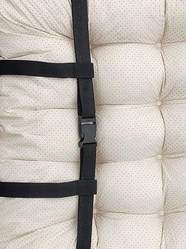 Vista 35 de Cojín de tumbona para patio, mecedora, sofá, muebles, cojines de descanso para exteriores e interiores, cojín grueso para tumbona con lazos