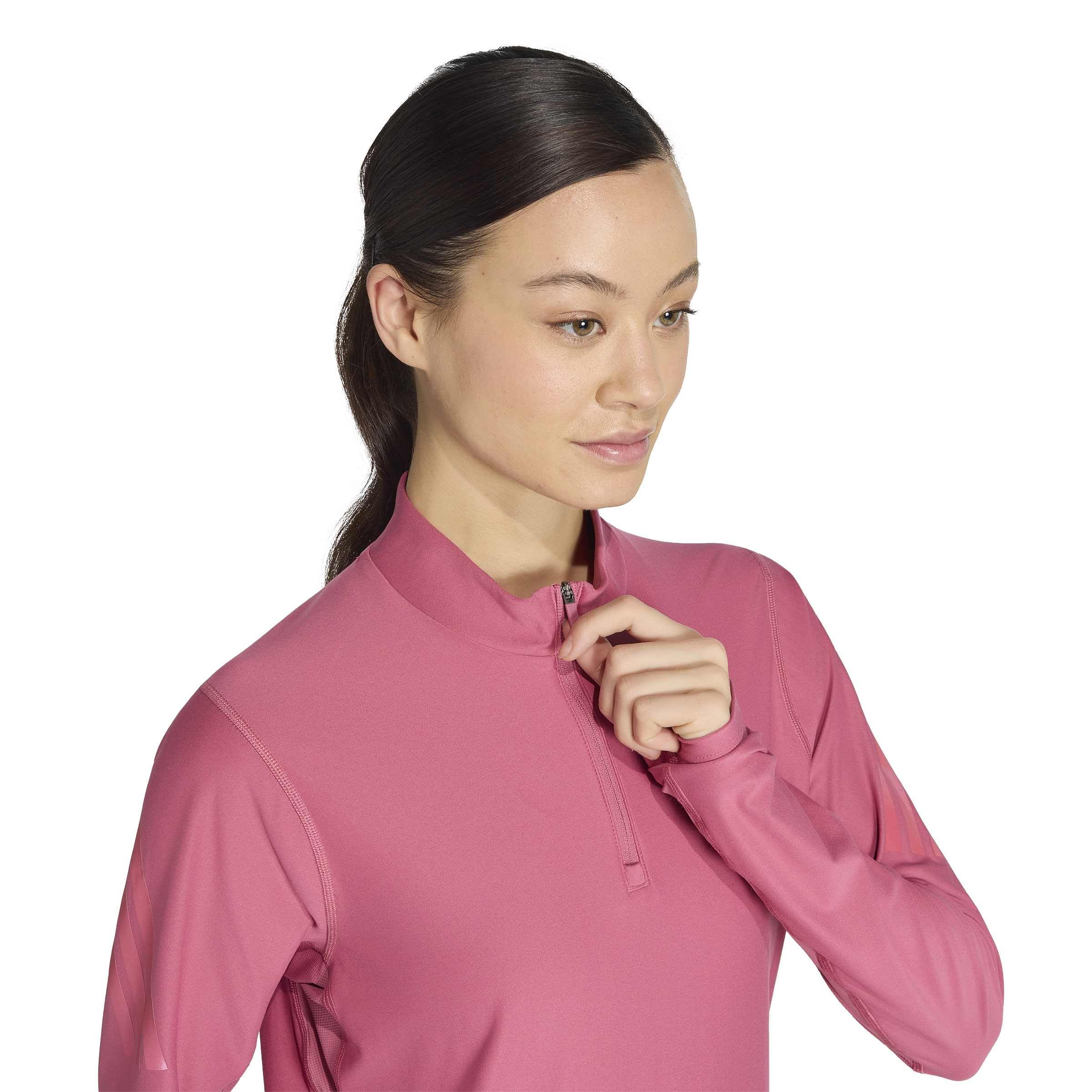 adidas Kobiety Adi365 Running Iconic Half Zip Sweatshirt, Dual Magenta, XS