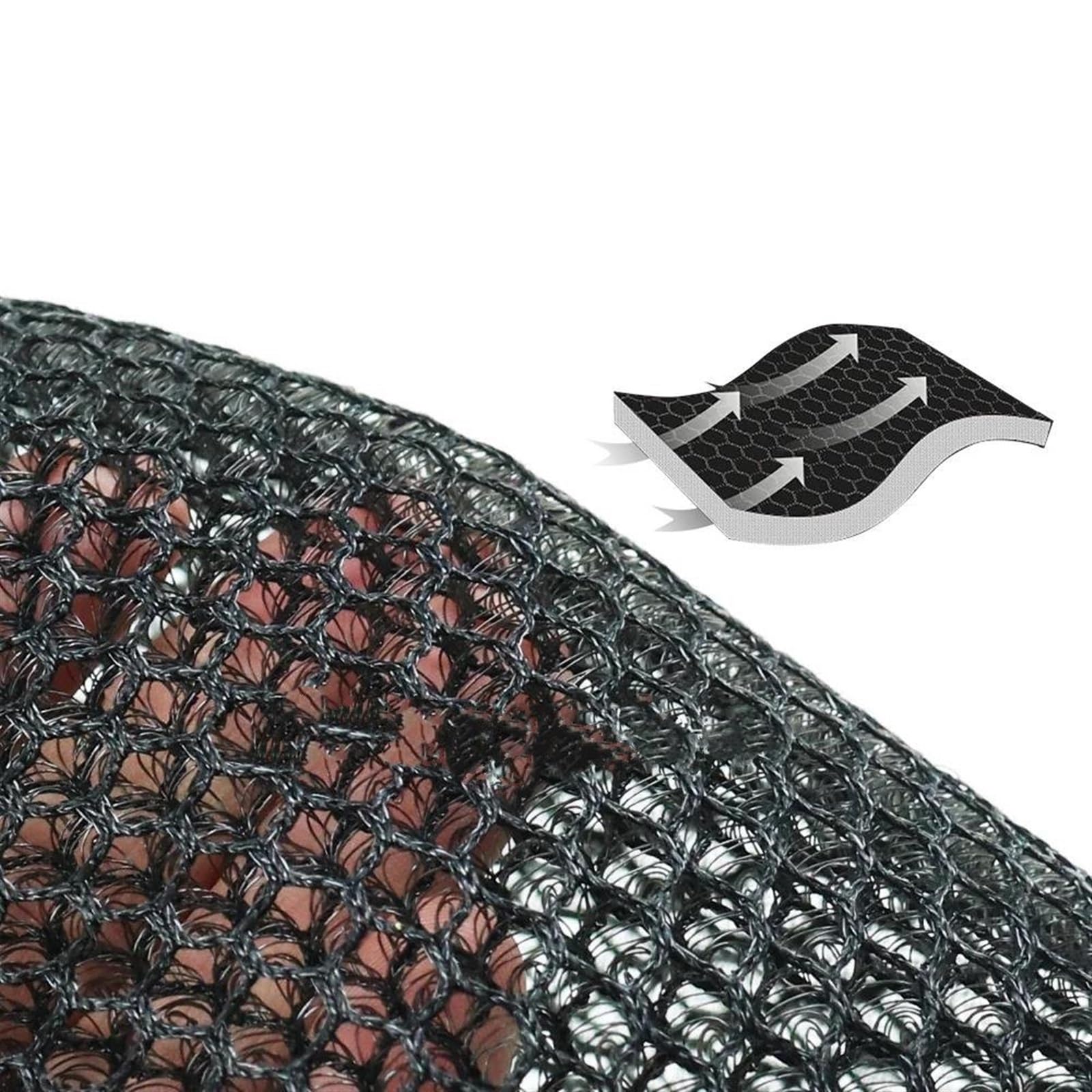 Motorfiets Mesh Zadelkussen Motorfiets Zadelhoes Anti-Slip Nylon Stof