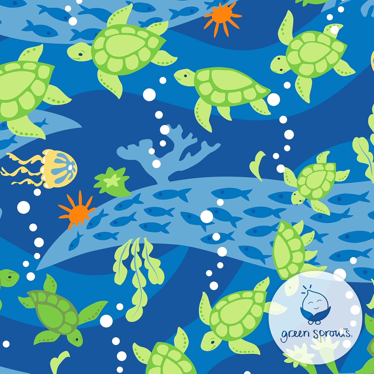 green sprouts Snap Reusable Absorbent Swimsuit Diaper, Light Pink Pinstripe, 24 Month - Image 5