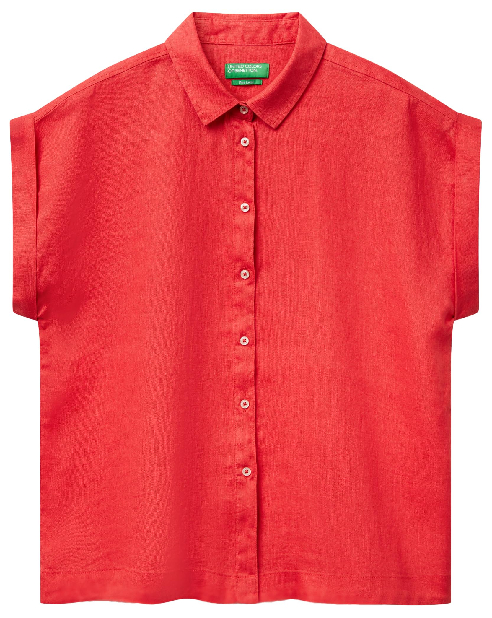 United Colors Of Benetton Women's Red Shirt, M