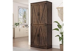 71in Hodeidah 4 Door Kitchen Pantry Cabinet