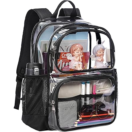 Transparent Backpack - Maximum Security for College, Work, and Travel